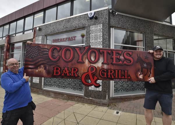 Coyotes Bar and Grill at New Road, Peterborough. Owners John Walker and Neil Owen EMN-200925-140611009