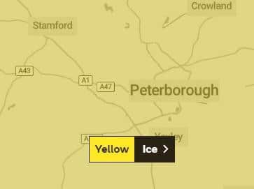 The yellow warning will be in place until tomorrow morning