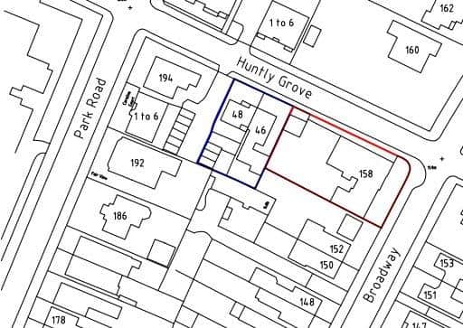 The location of the proposed new housing units