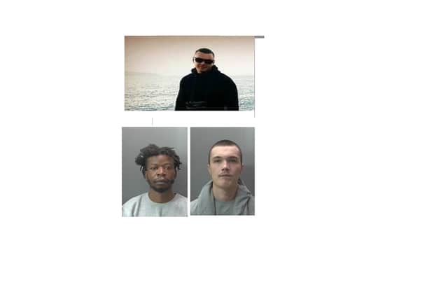Victim Dainius Kasiliauskis (top) Alvaro Vilhete (bottom left) and Leam Smith (bottom right)