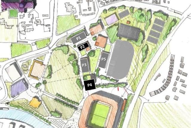 A site plan for the new university in Peterborough