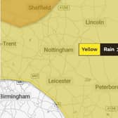 The Met Office has issued a Yellow warning for heavy rain covering Peterborough.