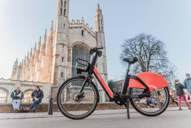 E-bikes like this will be for hire in Peterborough.