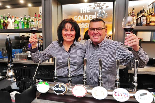 Stuart and Kirstene Johnson at The Golden Pheasant, Etton.