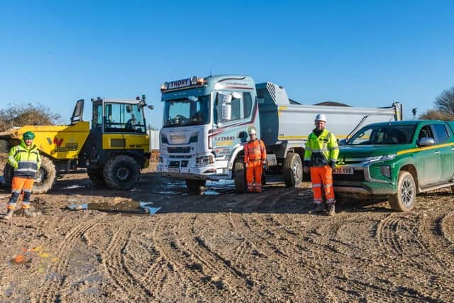 From left to right: Gareth Hughes, Jones Bros with Craig Saunders, PJ Thory and Dan Gray, Jones Bros.