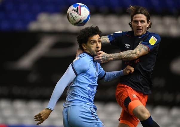 Tyler Walker (near) in action for Coventry City. Photo: Getty Images.