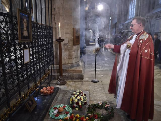 Katharine of Aragon Comemoration Service at Peterborough Cathedral. EMN-200124-190728009