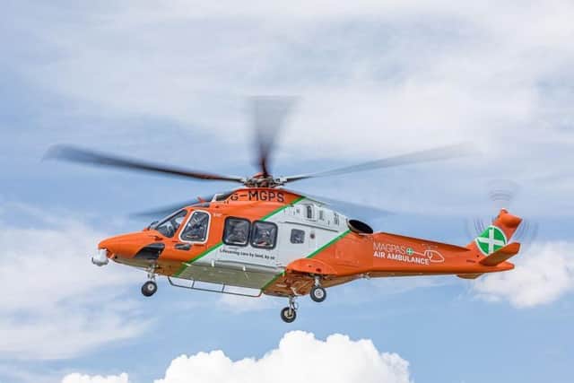 The Magpas Air Ambulance: Pic: MAGPAS