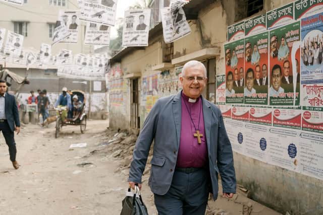Bishop of Peterborough, the Rt Revd Donald Allister,