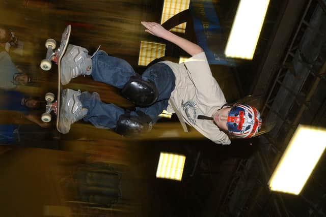 Skaters at the Y2SK8 Skate Park in Fletton.