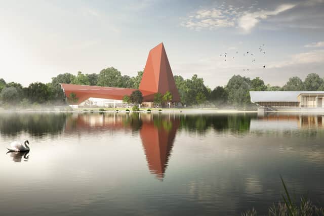 An image of the proposed Climbing Walls planned for Nene Park.