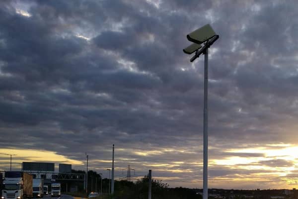 One of the new weather stations - this one is located by the M6 at Castle Vale near Birmingham. Pic: Highways Agency