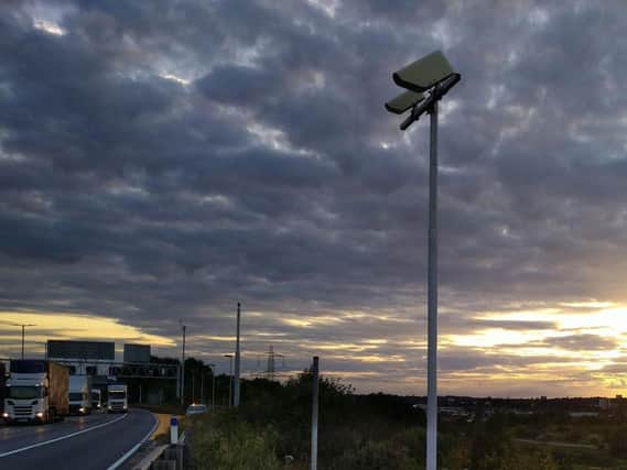 One of the new weather stations - this one is located by the M6 at Castle Vale near Birmingham. Pic: Highways Agency