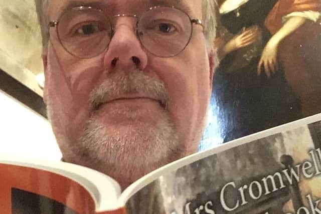 Cromwell Museum's Stuart Orme with the cook book
