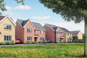 A computer generated image of what the new Bellway homes on Oundle Road could look like