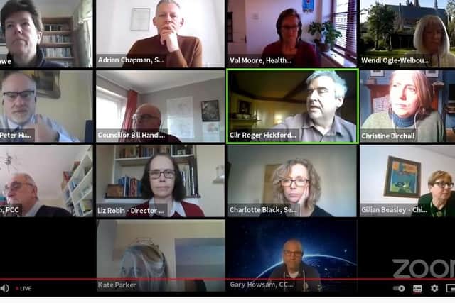 The online meeting.
