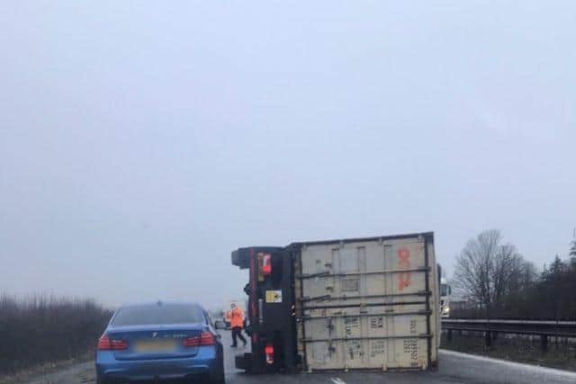 The scene of the crash