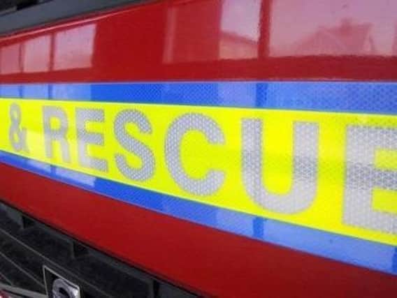 Fire crews were called to the blaze on Saturday night