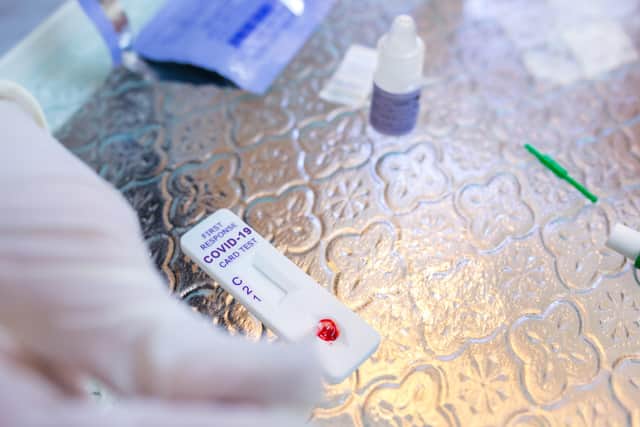 Lateral flow test. Picture by Shutterstock