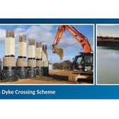 Progress being made at King's Dyke. Photos: Cambridgeshire County Council