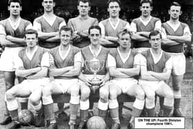 The championship winning 1960-61 Posh team, captained by Rigby.