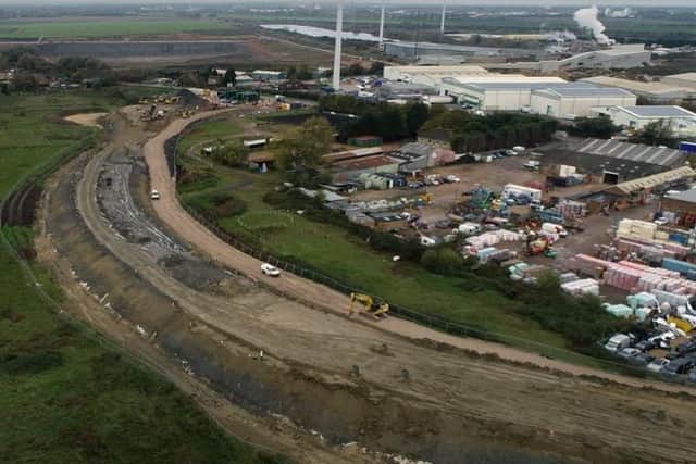 Work in progress on the King's Dyke project.