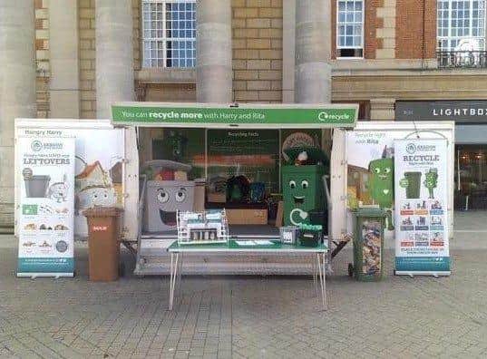 Aragon Direct Services hosting a recycling roadshow in Bridge Street during March Forth in 2020
