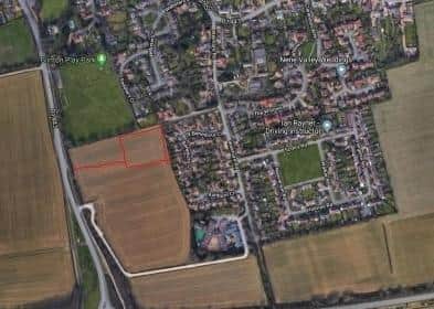 The proposed development site in Glinton