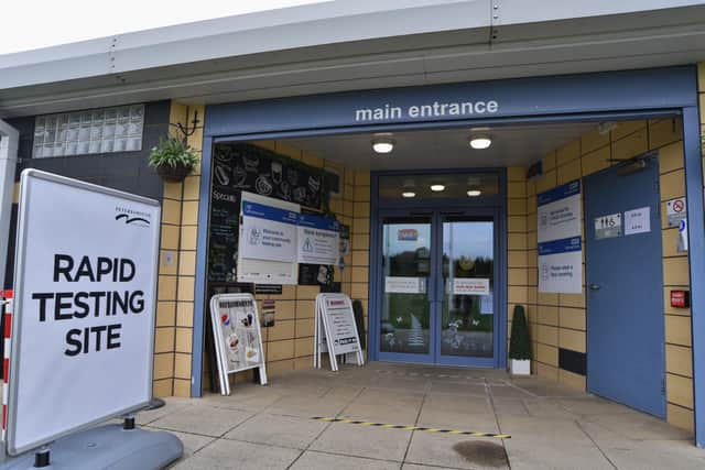 New Covid-19 Rapid testing centre at Nene Valley Community Centre, Woodston.