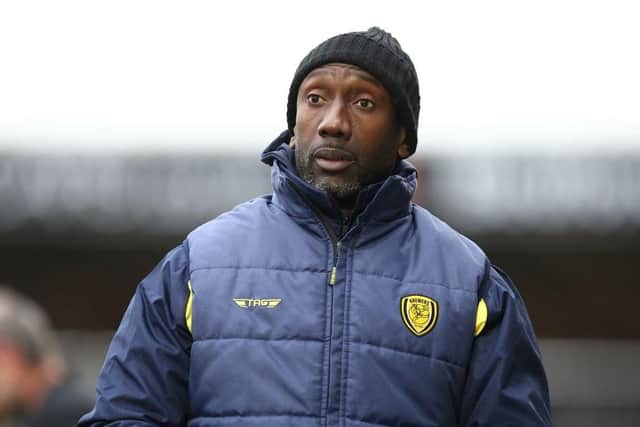 Burton Albion manager Jimmy Floyd Hasselbaink. Photo: Pete Norton Getty Images.
