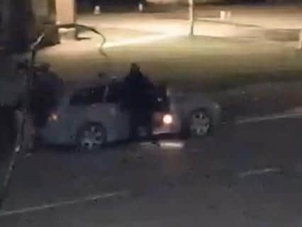Police have issued CCTV footage of a theft of a catalytic converter
