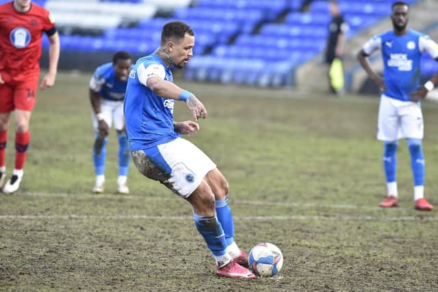 Posh top scorer Jonson Clarke-Harris.