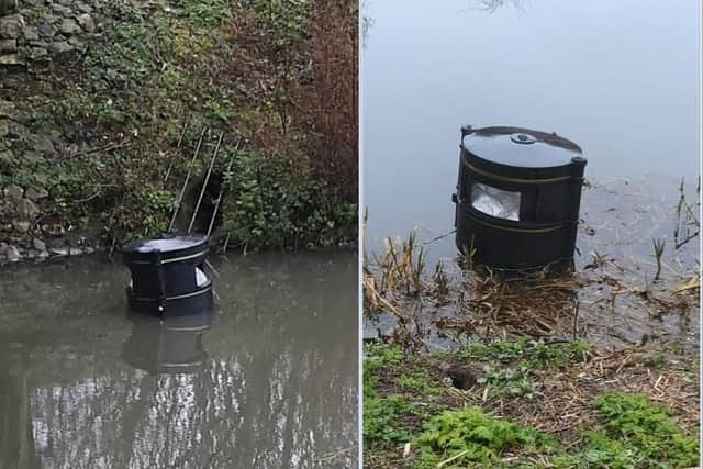 Bins dumped in the late at Cuckoo's Hollow nature reserve in Werrington.