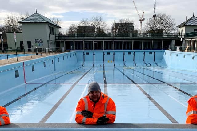 Work has been ongoing to re-open the Lido later this month