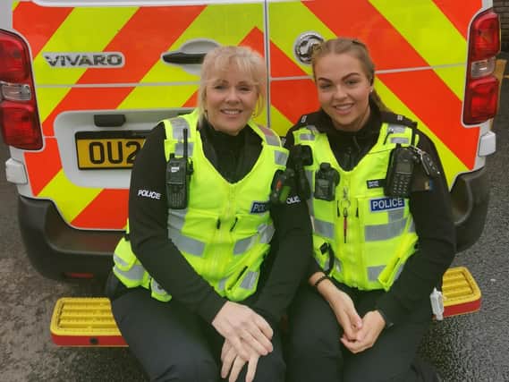 Jacqueline Kelly with her daughter PC Charlie-Ann Brett