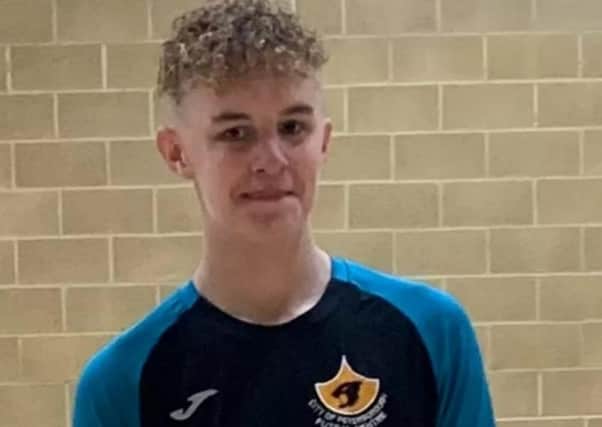 Danny White in his City of Peterborough Futsal Centre kit.
