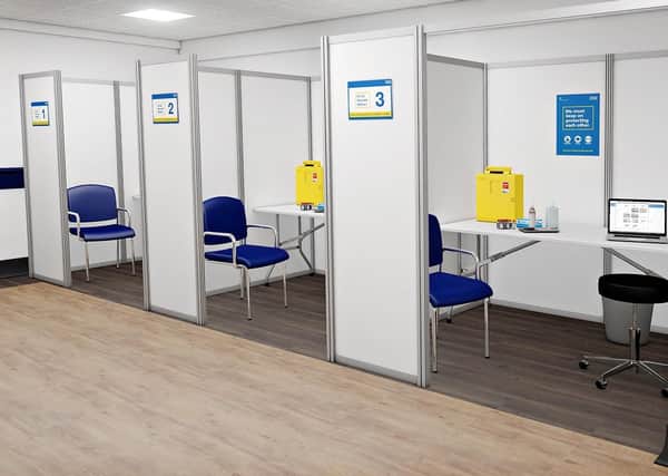 XL Display's Covid-19 Vaccination Booths - freestanding, medical screen pods for NHS Hospitals, clinics, vaccination centres, surgeries, schools and Armed Forces.