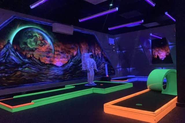 A look inside Peterborough Glo Golf.