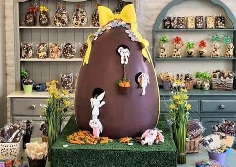 Stamford Heavenly Chocolate's giant Easter Egg.