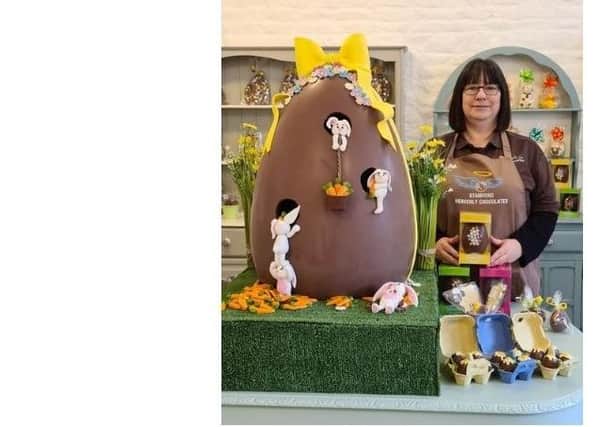 Stamford Heavenly Chocolate's giant Easter Egg.