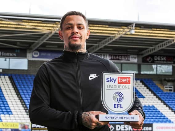Jonson Clarke-Harris was named league one player of the month for February