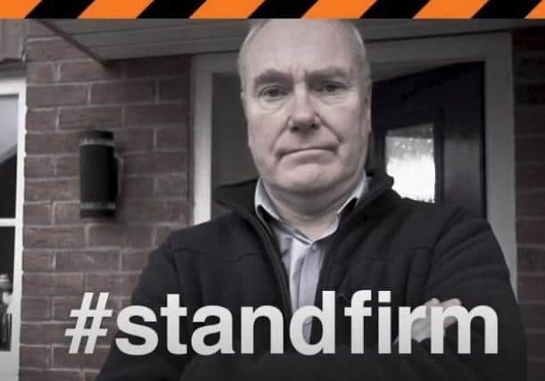 Tony Page backing Peterborough City Council's Stand Firm campaign.