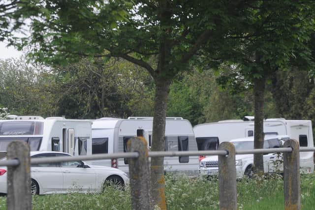 A previous illegal encampment in Petereborough.