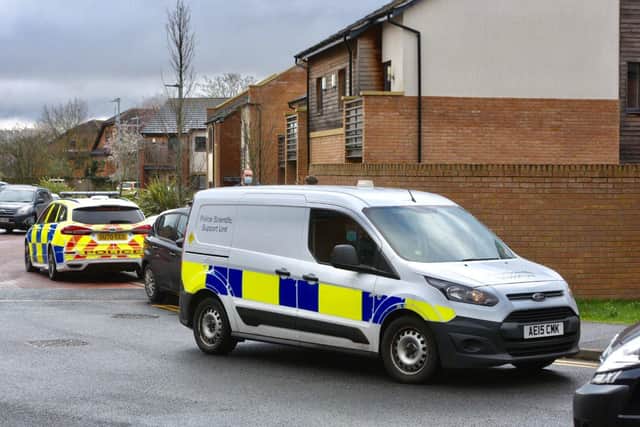 Police at Hawksbill Way