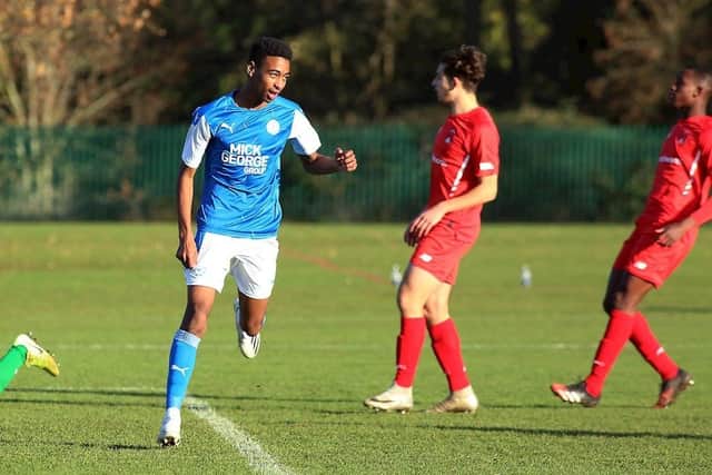 Highly-rated Posh youth team player Adler Nascimento.