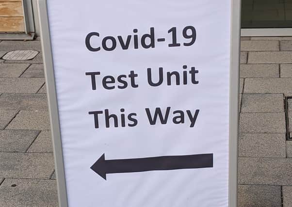 Mobile coronavirus testing site