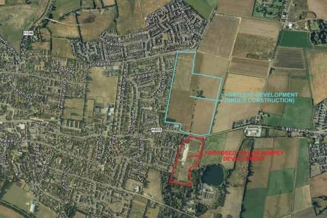 A location plan for the development
