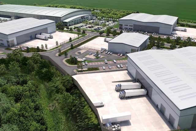 This image shows how the Red Brick Farm development should appear at completion.