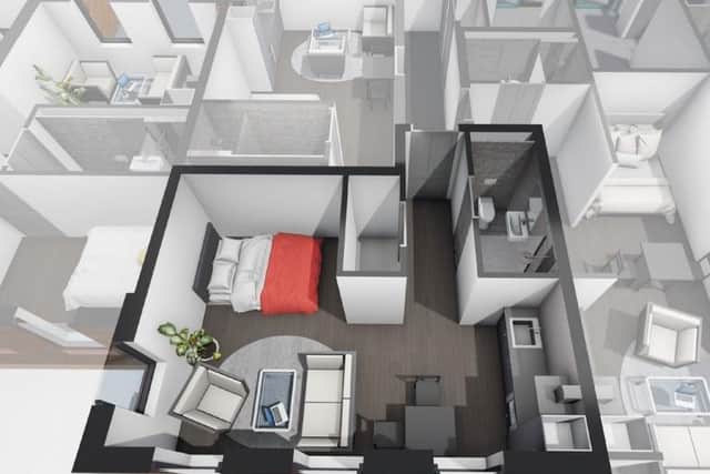 A visual of one of the proposed new studios