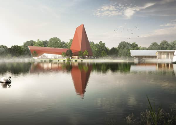 An image of the proposed Climbing Walls planned for Nene Park.